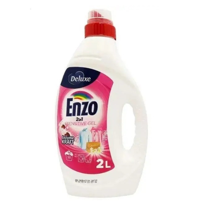Гель для прання Deluxe Enzo 2 в 1 Sensitive 2 л 50 прань