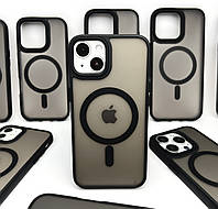Чохол Magsafe на iPhone 13 бампер магсейф для чохол на айфон 13 чорний магнітний black matte