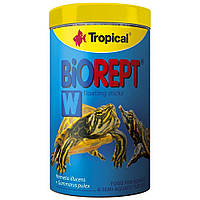 Сухий корм для водоплавних черепах Tropical в паличках «Biorept W» 1 л