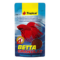 Сухий корм для акваріумних риб Tropical в гранулах «Betta Granulat» 10 г (для петушків)