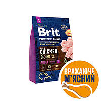 Brit Premium Dog Adult S 3 кг сухий корм для собак дрібних порід (вагою до 10 кг)