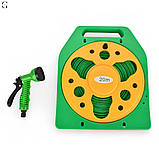 Поливальний шланг у котушці BSM 20м – для саду, авто, прибирання | Гнучкий та міцний, фото 3