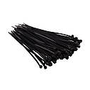 Хомут пластиковий, 3,6×150 мм, 100 шт/упак, чорний INTERTOOL TC-3616, фото 2