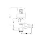 Кран радіаторний термостатичний Icma 3/4" ВН кутовий No764+940 82764AD06940, фото 3