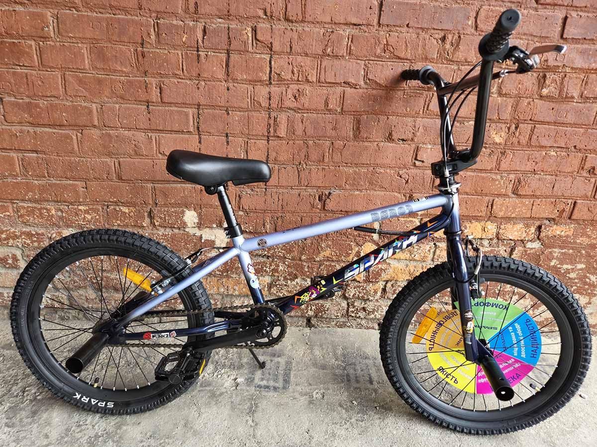 Велосипед трюковий 20 SPARK BMX BS201 рама HI-TEN, сірий
