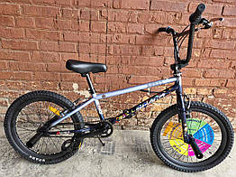 Велосипед трюковий 20 SPARK BMX BS201 рама HI-TEN, сірий