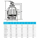 Пісочний фільтр для басейну Emaux MFV27A (14.4 м3/год), фото 3