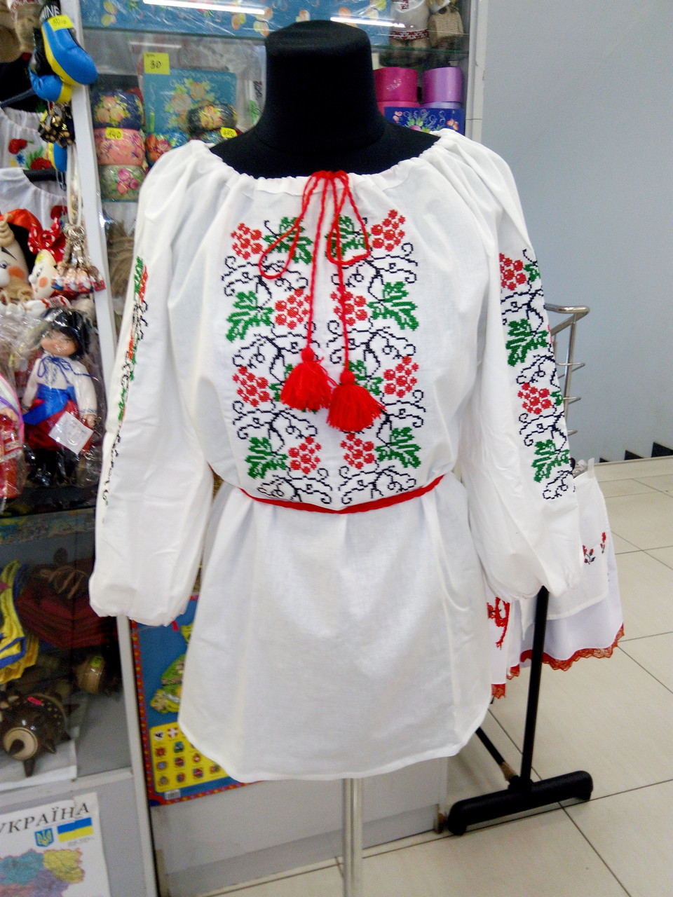 Вишиванка жіноча (домоткане полотно) "Калина"