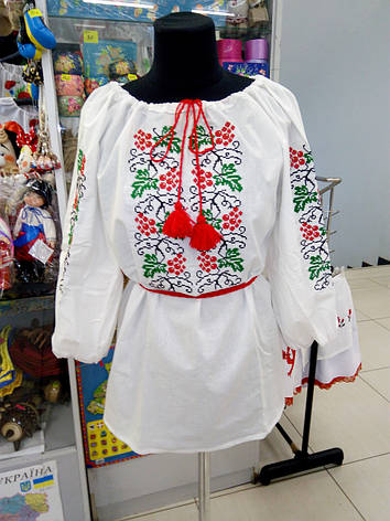 Вишиванка жіноча (домоткане полотно) "Калина", фото 1