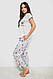 Піжама жіноча з принтом, колір білий, 243R6013-P7, фото 3