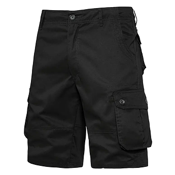 Чоловічі шорти-карго літні "ABC" Чорний, розмір M