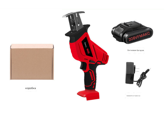 Акумуляторна Шабельна пила Saw King 208VF, зарядний + акумулятор, Вох + перехідник, фото 1