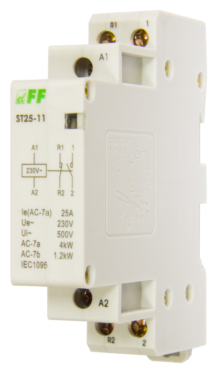 Контактор ST25-11 220B 25A 1NO+1NC 4кВт F&F