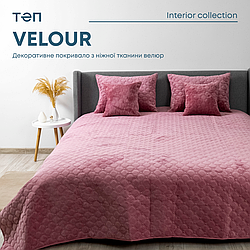 Покривало ТЕП "VELOUR" 150*210 см Mesa Rose/ромб круглий