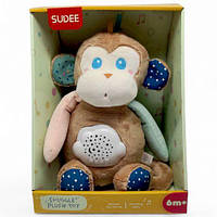 Нічник мʼякий "Мавпочка" (світло, мелодії, шум)