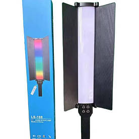 Лампа відеосвітло LED LS-188 RGB Stick Lamp зі шторками