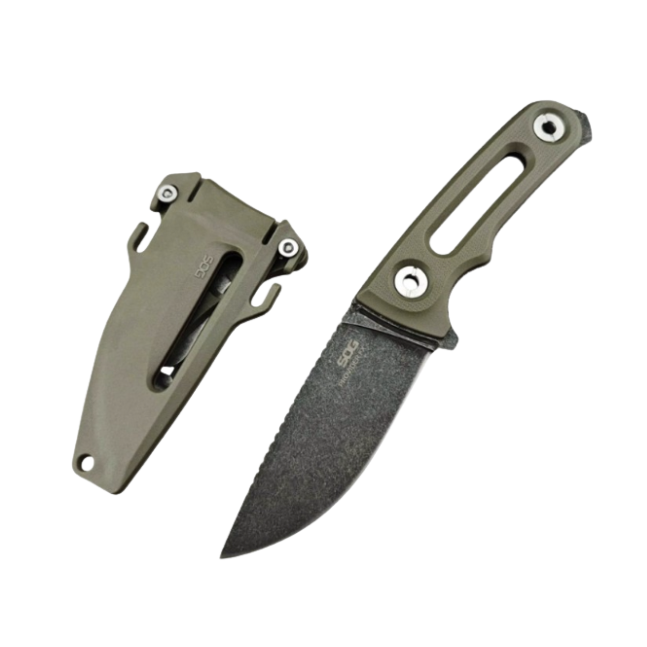 Тактичний туристичний ніж SOG Provider FX з фіксованим клинком, сталь 8Cr13Mov, накладки G10