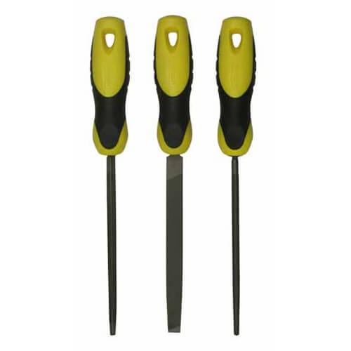 Набор з трьох напилків завдовжки 150 мм з драчовой насічкою STANLEY 0-22-445, фото 1