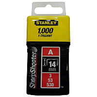 Скоби тип А висотою 14 мм, для степлера ручного Light Duty, в упаковці 1000 шт STANLEY 1-TRA209T