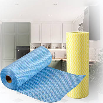 Серветки в упаковці 2 штуки з 50 великих бавовняних ганчірок 25x30 см Х2-197 Рулон серветок