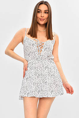 Сарафан жіночий білого кольору з принтом 203150T Безкоштовна доставка