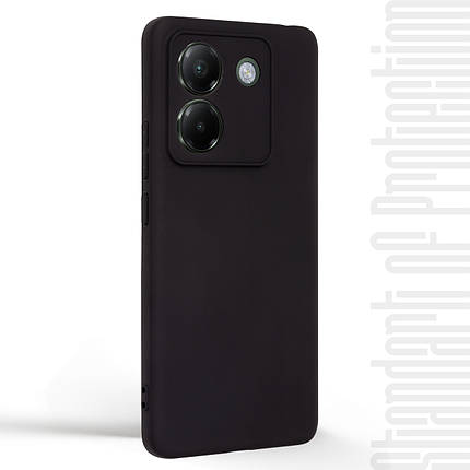 Чохол накладка TPU Armorstandart Matte Slim Fit для Xiaomi Poco M7 Pro 5G Camera cover Black (ARM83151), фото 3
