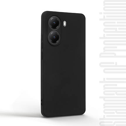 Чохол накладка TPU Armorstandart Matte Slim Fit для Xiaomi Poco X7 Pro Camera cover Black (ARM82740), фото 3