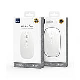 Бездротова миша WIWU Crystal WM101 Pro Pearl 2.4G+bluetooth dual-mode, фото 7