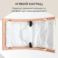 Шезлонг-гойдалка 2в1 Lumpurini Melisenda дитяче крісло-качалка з функцією заколисування (YY-01), фото 5