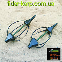 🇺🇦 Сербська кормушка «Pellet Feeder» 4 ребра , вага 40 грамів , колір (хакі-зелений) 🇺🇦