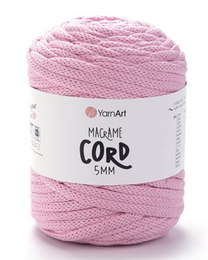Пряжа Макраме Корд 5мм-762 рожевий, фото 1