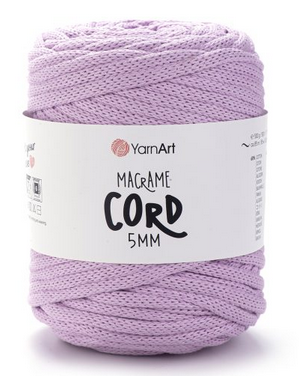 Пряжа Макраме Корд 5мм-765 бузковий, фото 1