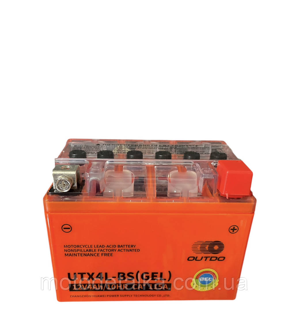 АКБ 12V 4A GEL 113-70-87mm UTZ5S посилений "VLAND"