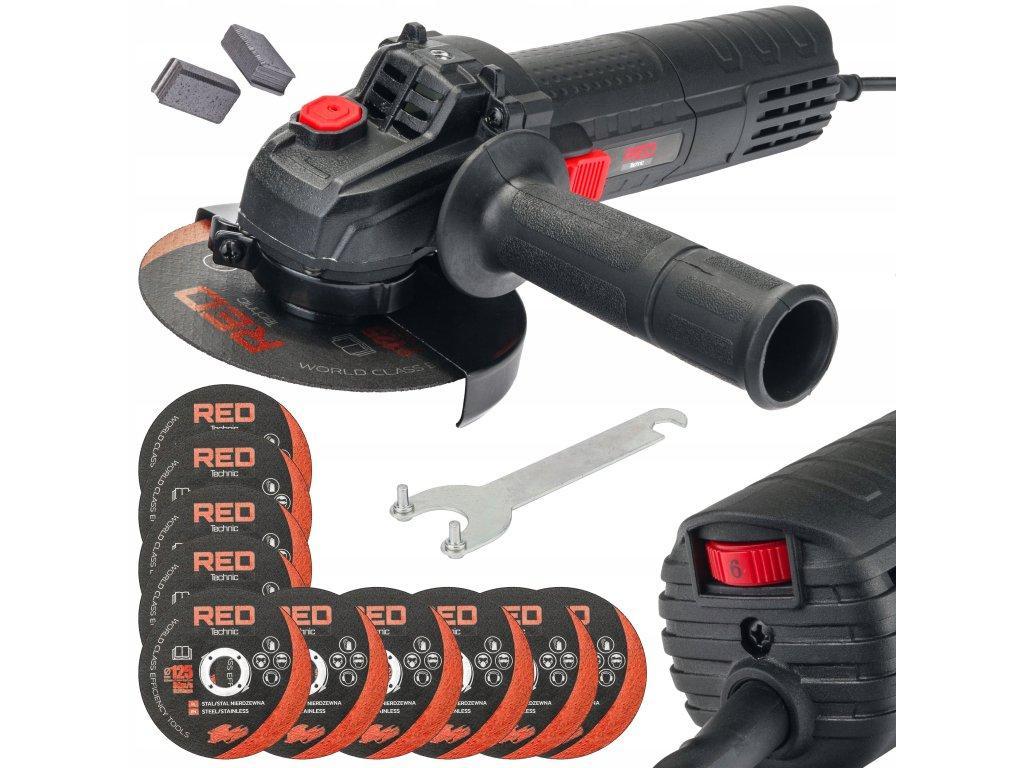 Болгарка (вугляна шліфмашина) RED TECHNIC RTSZK0013