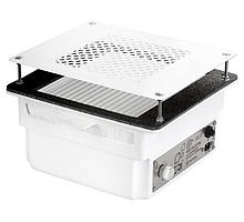 Врізна манікюрна витяжка з HEPA фільтром Teri Turbo, колір білий (сітка біла)