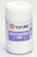 Twisted Macrame 3mm YarnArt-751 білий