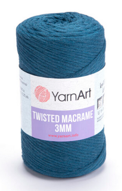 Twisted Macrame 3mm YarnArt-789 петроль, фото 1