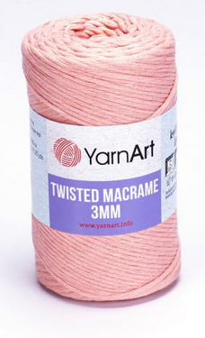 Twisted Macrame 3mm YarnArt-767 лососевий, фото 1