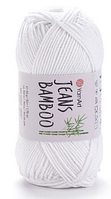 Пряжа Jeans Bamboo-101 білий