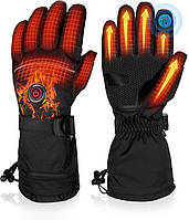 Перчатки с подогревом ZCY-GLOVES-6000 аккумуляторные 5В водонепроницаемые размер L черные для зимних видов спорта