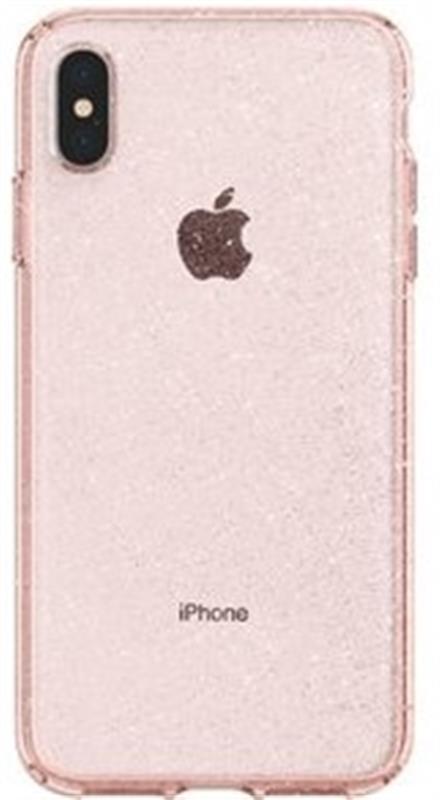 Чохол-накладка Spigen Liquid Crystal Glitter для Apple iPhone XS Max Rose Quartz (065CS25124), фото 1