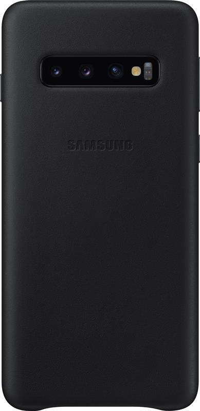 Чохол-накладка Samsung Leather Cover для Samsung Galaxy S10 SM-G973 Black (EF-VG973LBEGRU), фото 1