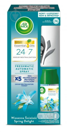 Автоматичний аерозольний освіжувач повітря Air Wick Freshmatic Весняний настрій 250мл, фото 1