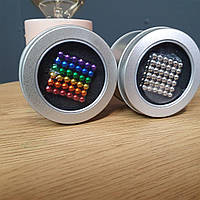 Конструктор магнітний куб 216 кульок 5 мм Neocube антистрес іграшка дитяча неокуб головоломка