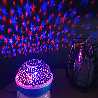 Світильник нічне небо star master обертовий нічник проєктор зоряного неба для дітей на батарейках, від мережі