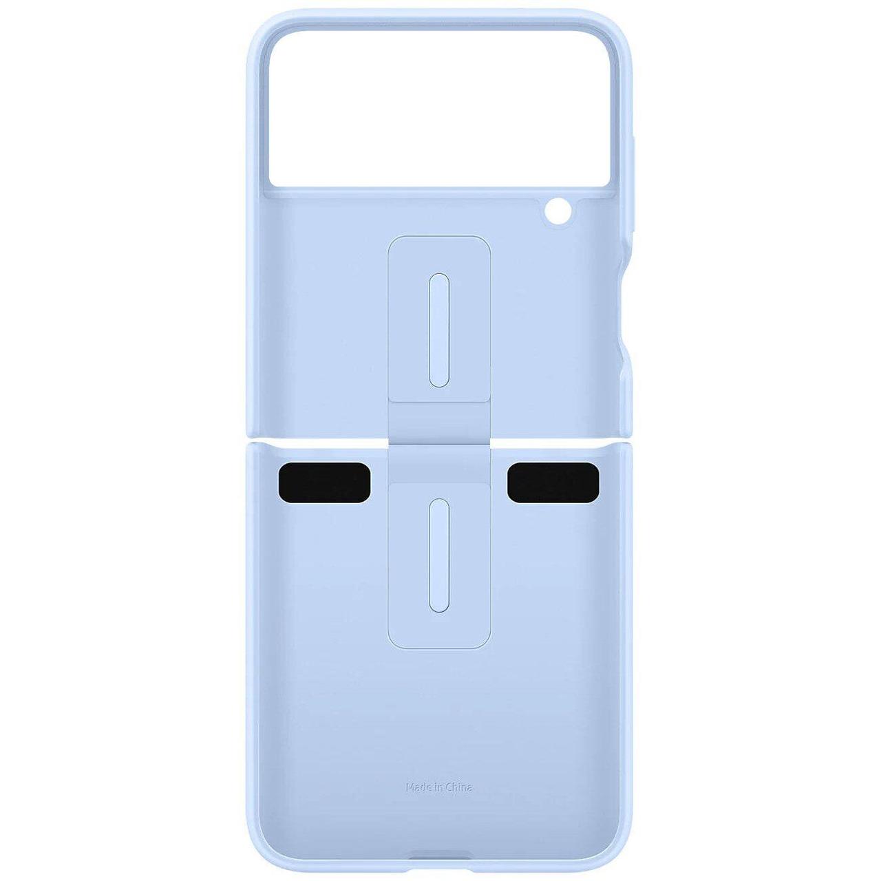 Чохол-накладка Samsung Silicone Cover with Ring для Samsung Galaxy Flip 4 SM-F721 Arctic Blue (EF-PF721TLEGUA), фото 1
