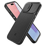 Чохол-накладка Spigen Optik Armor MagFit для Apple iPhone 15 Pro Black (ACS06738), фото 5