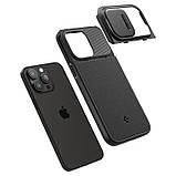 Чохол-накладка Spigen Optik Armor MagFit для Apple iPhone 15 Pro Black (ACS06738), фото 7