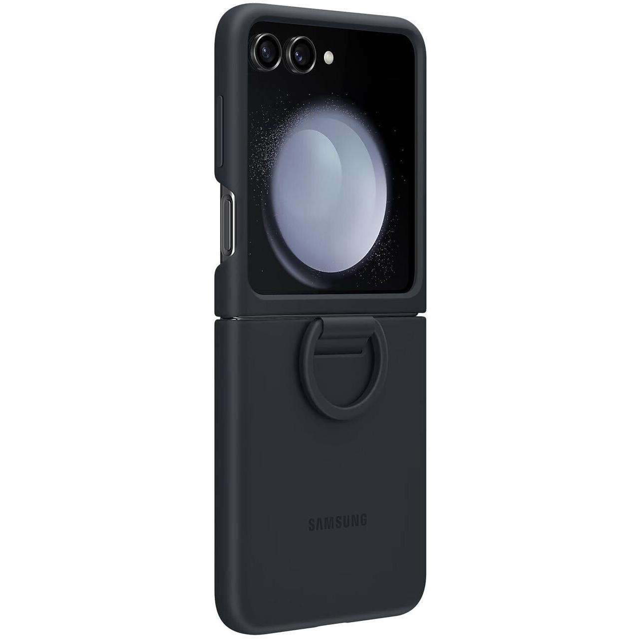 Чохол-накладка Samsung Silicone Cover with Ring для Samsung Galaxy Flip 5 SM-F731 Indigo (EF-PF731TNEGUA), фото 1