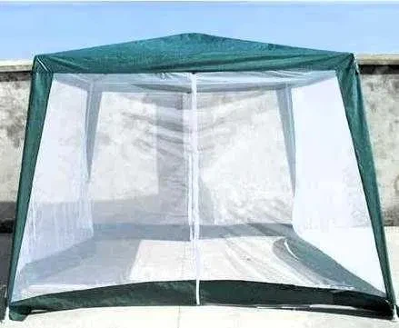 Тент з москітною сіткою та блискавками 3х3 метри для садового намету павільйону (без каркасу)
